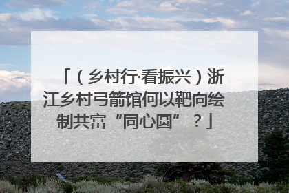（乡村行·看振兴）浙江乡村弓箭馆何以靶向绘制共富“同心圆”？