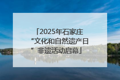 2025年石家庄“文化和自然遗产日”非遗活动启幕