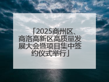 2025商州区、商洛高新区高质量发展大会暨项目集中签约仪式举行